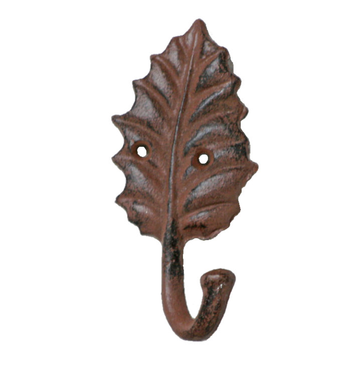 Hook - Holly Leaf - Cast Iron