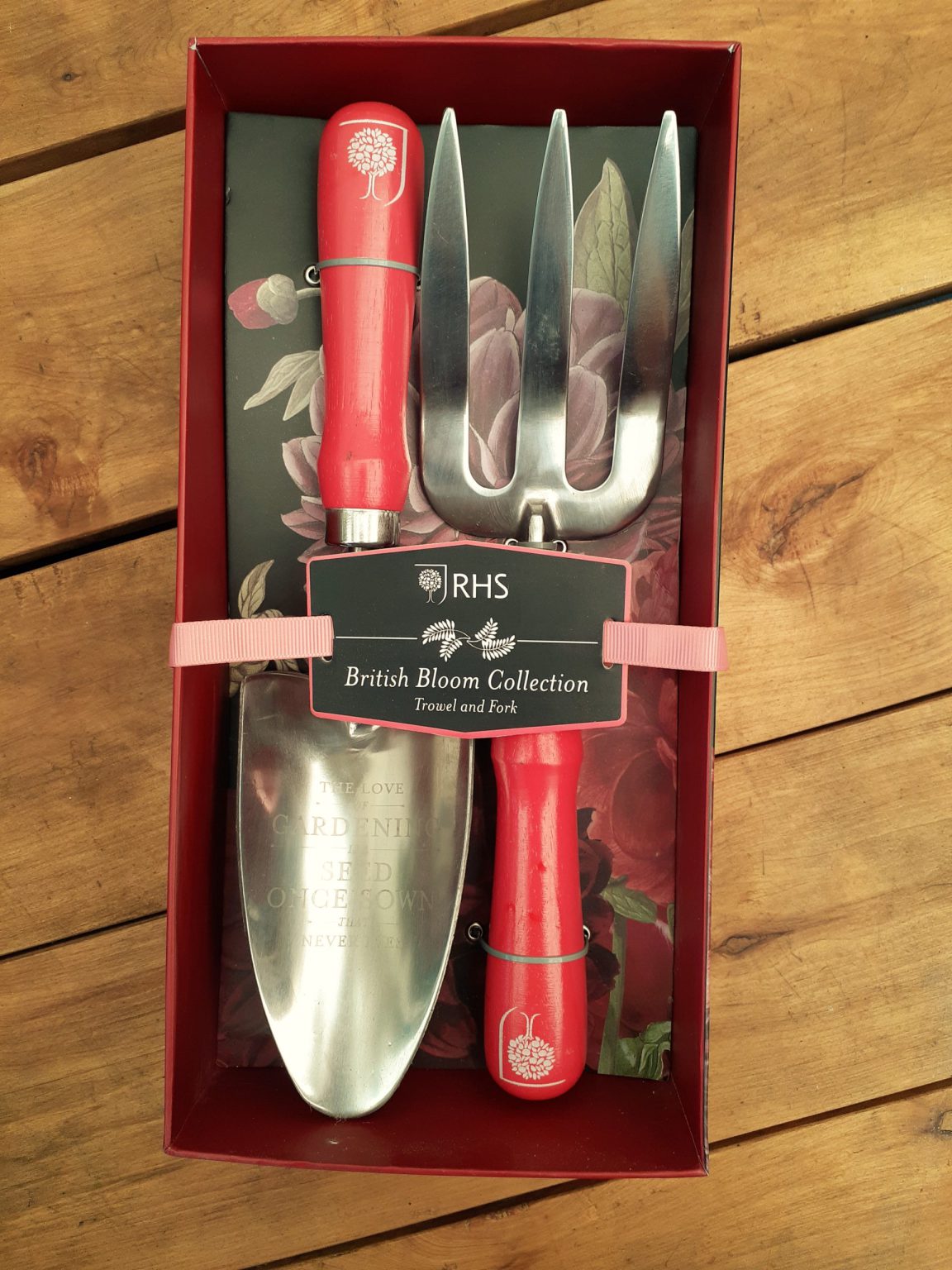 Trowel Box Trowel and Fork Box Set - Burgon and Ball British Bloom Collection ...