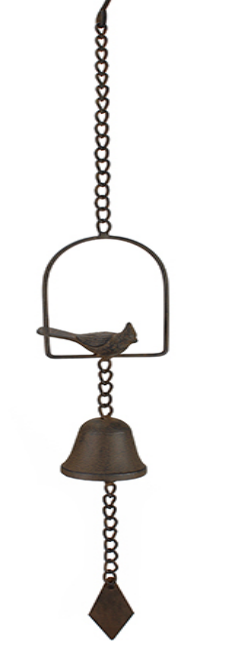 Bell - Bird On Perch Wind Chime - Cast Iron