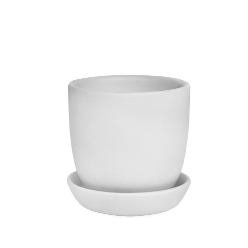 Pot - Mini Tulip Shape Matt White - Ceramic