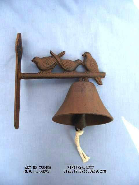 Door Bell - Three Birds - Cast Iron