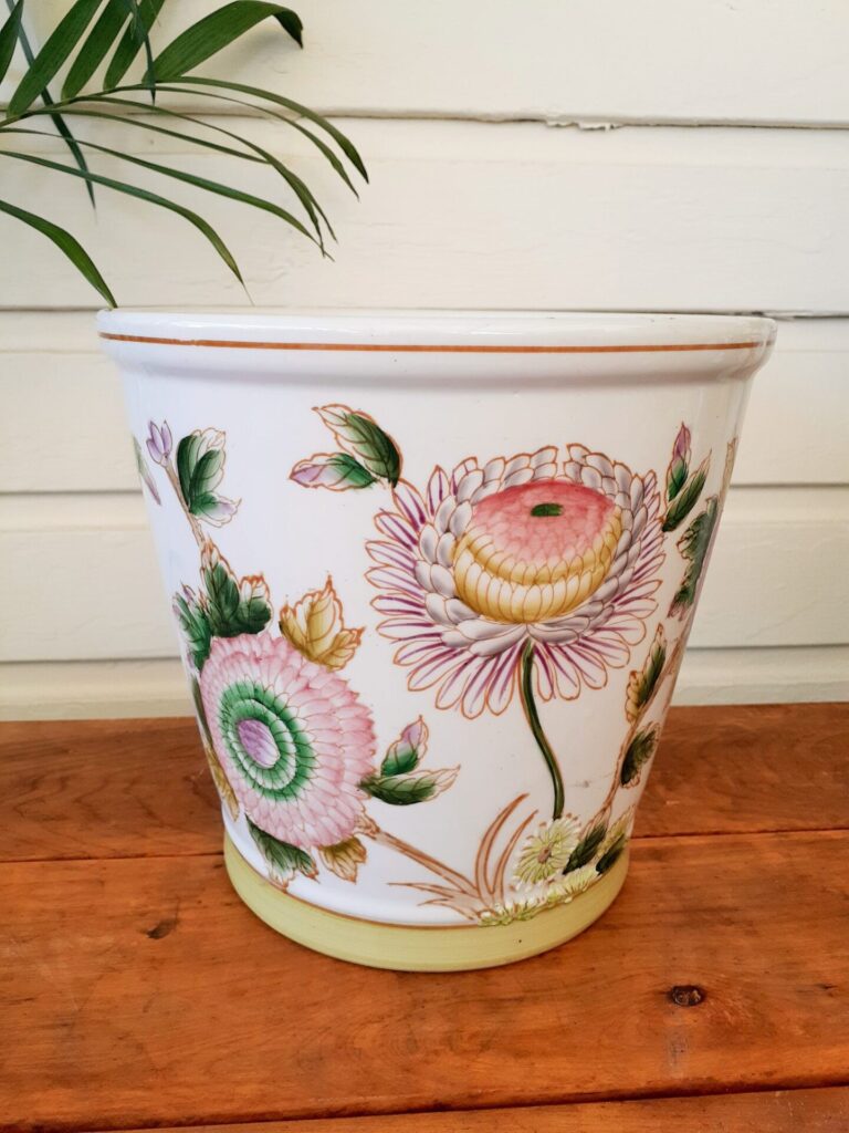 Pot - Spring Flowers - Ceramic
