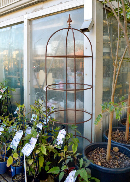 Garden Obelisk - Rustic Cylindrical - Metal