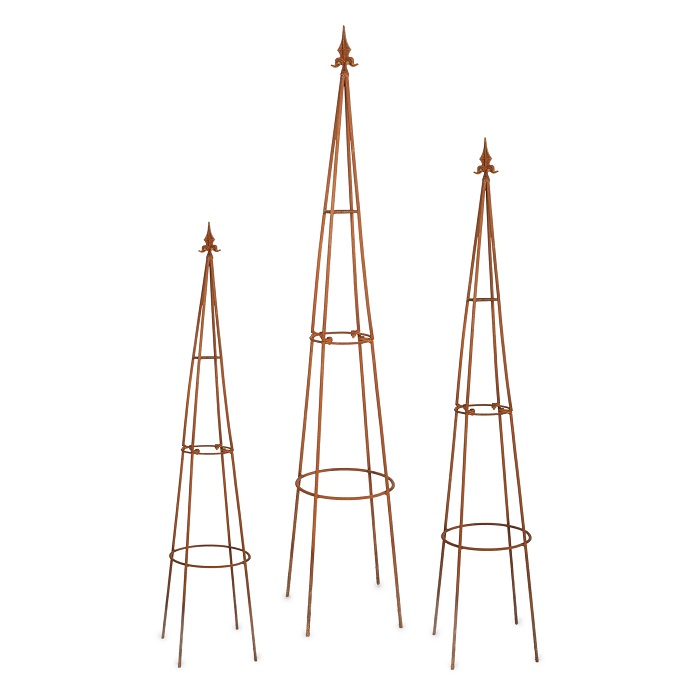 Garden Obelisk - Rustic Pyramid - Metal