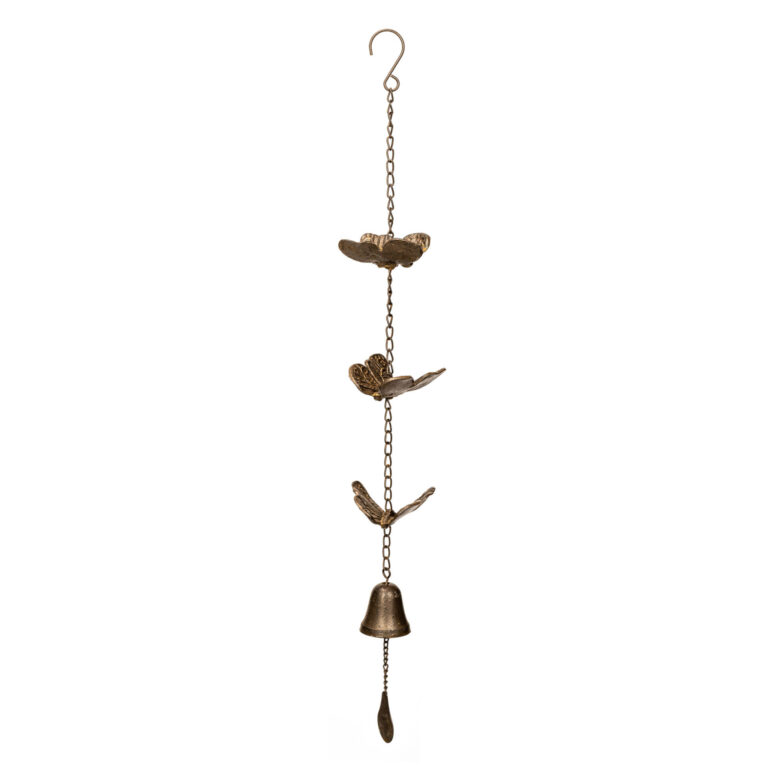 Bell - Butterfly Chain - Cast Iron