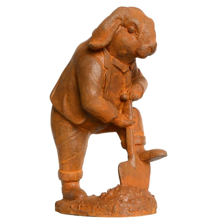 Ornament - Digging Rabbit - Cast Iron