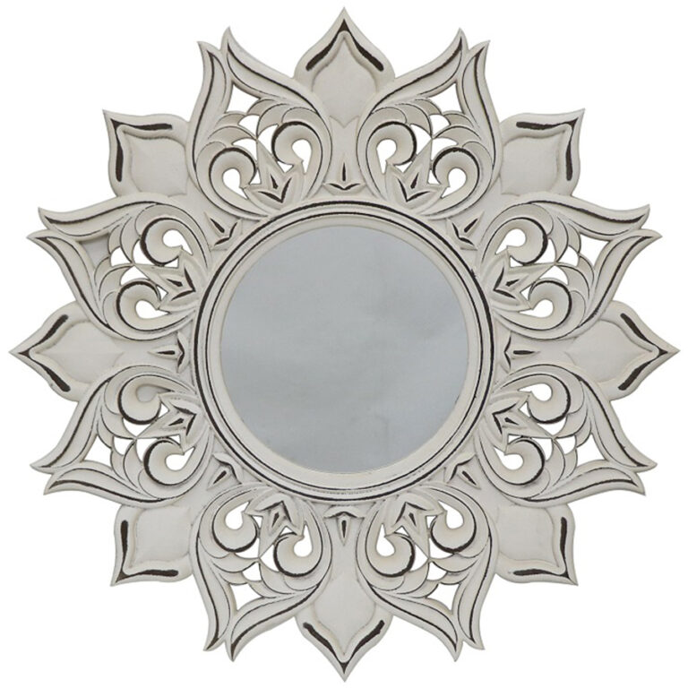Mirror - Moulded Fleur - Wood