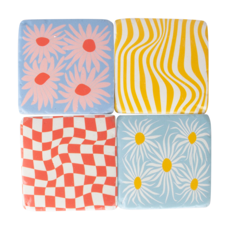 Coaster Set - Spring - Resin