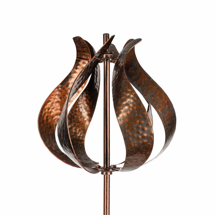 Garden Ornament – Wind Spinner Tulip - Bronze