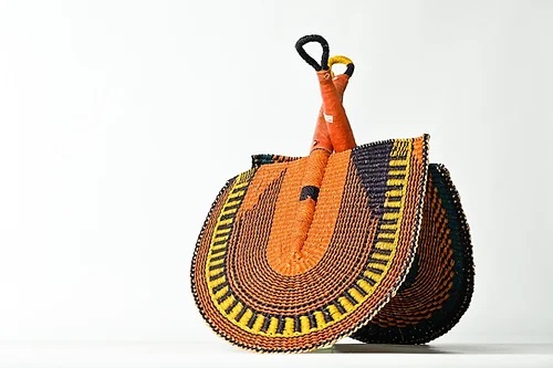 Fan - Hand Woven - Elephant Grass