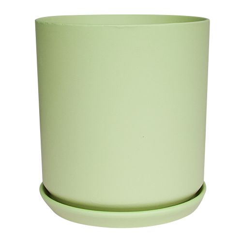 Pot - Cylinder Shape Matt Sage - Ceramic