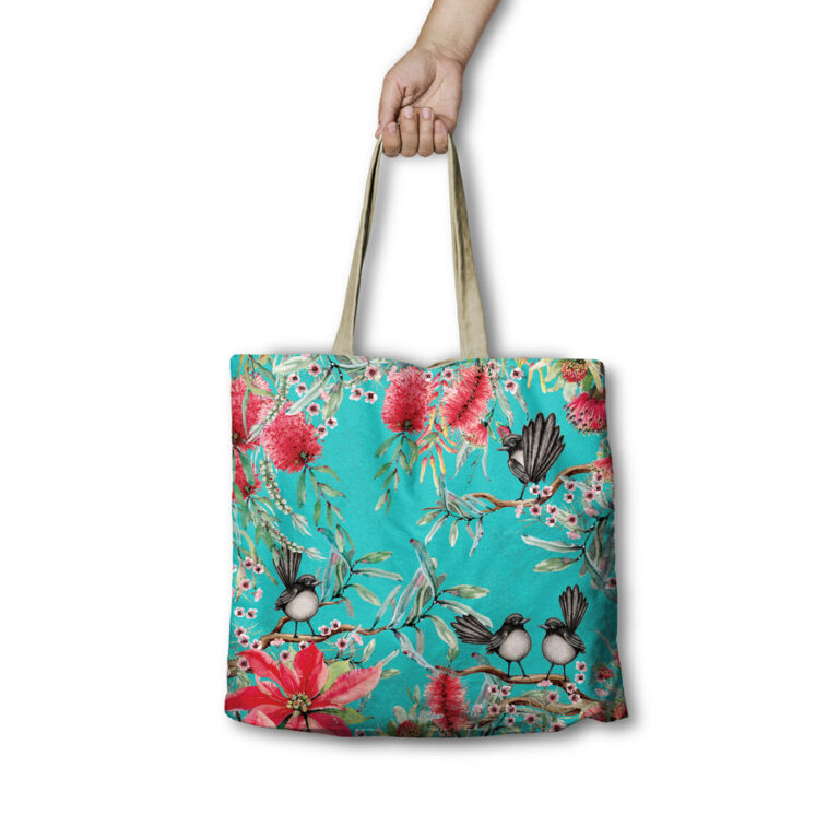 Tote Bag - Willy Wagtails - Poly Linen