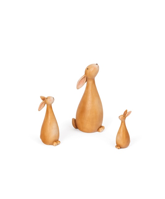 Garden Ornament - Bunny Family - Resin