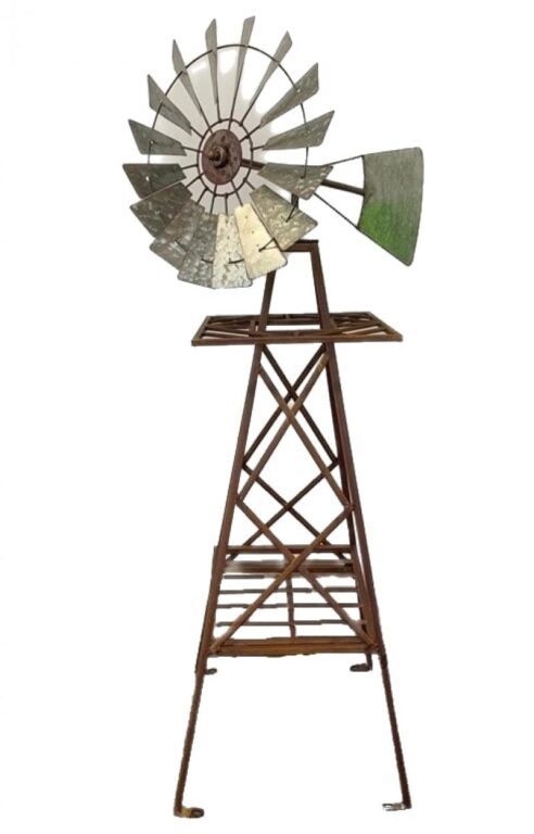 Ornamental Windmill - Galvanised - Metal