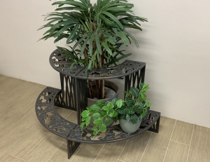 Plant Stand - 2 Tier Hummingbird - Cast Iron