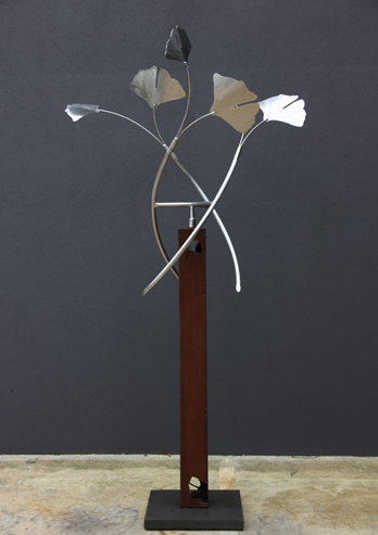 Rudi Jass "Ginkgo Three" - Kinetic Sculpture