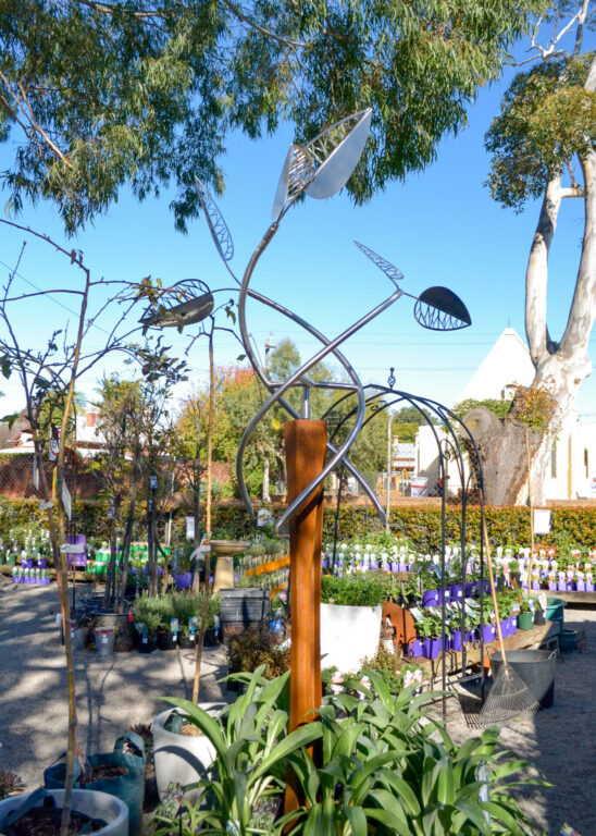 Rudi Jass "Silver Leaves" - Kinetic Sculpture