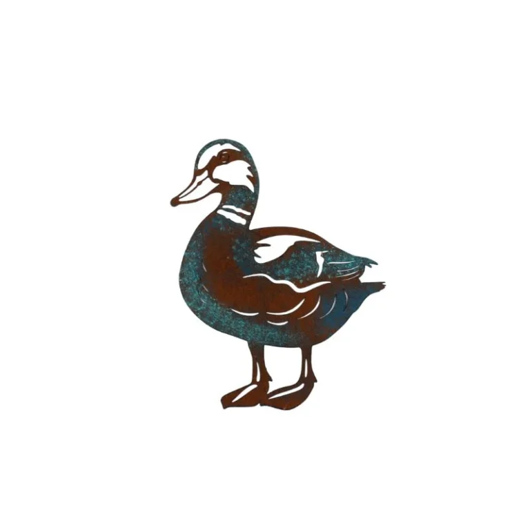 Wall Art - Patina Duck - Metal