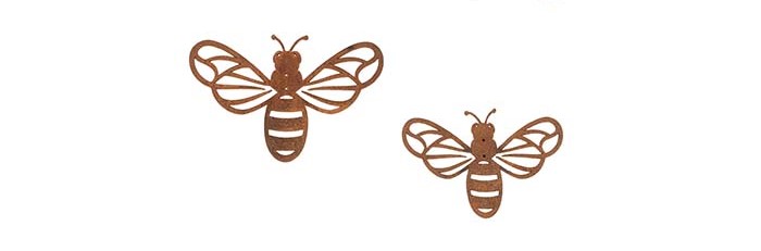 Wall Art - Flying Insects - Metal - Bee